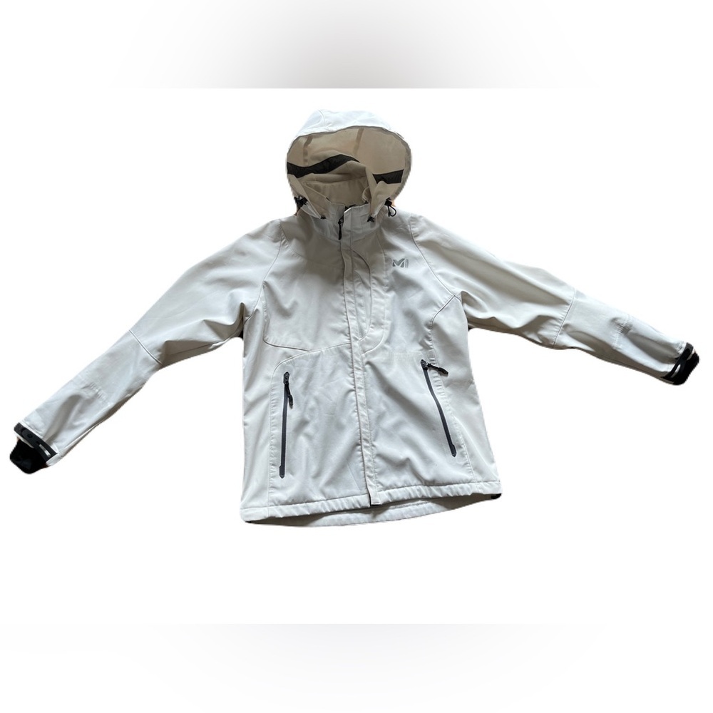 Millet Mountain By Experience women’s medium softshell performance jacket, white